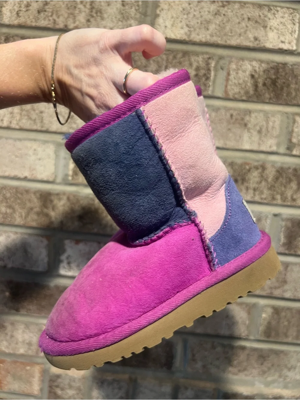 UGG suede boots side